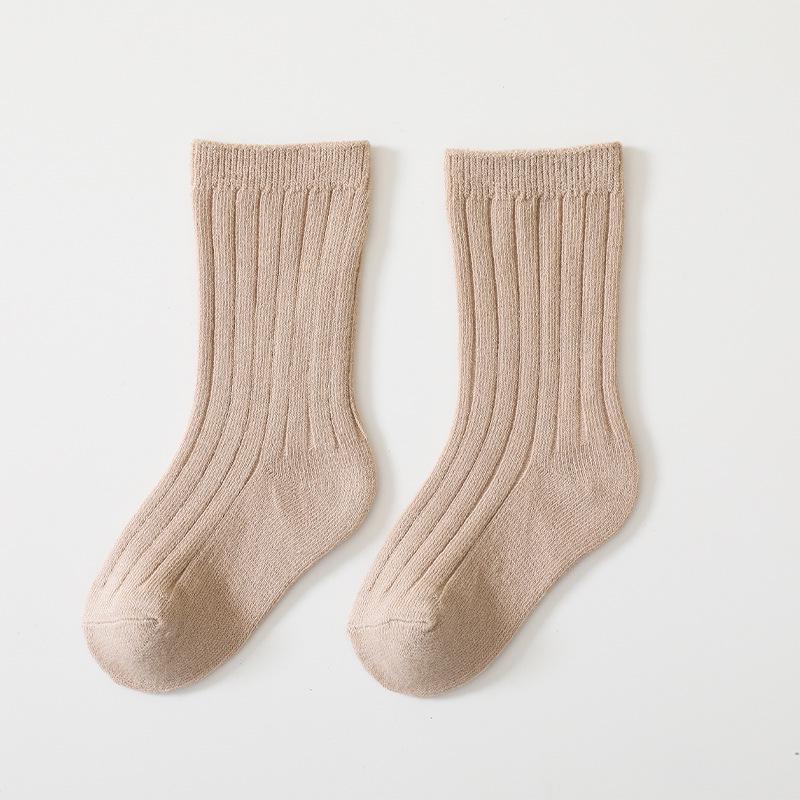 Autumn Cotton Baby Socks – Soft, Non-Tight Mid-Calf for Boys & Girls