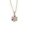 Simple Colorful Snowflakes Pendant Necklaces for Women Fashion Zirconia Necklace Wedding Party Jewelry Accessories Christmas Gift