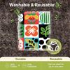 6PCS Cleaning Dishcloths Reusable Kitchen Dish Towels Retro Memphis Style Floral Cloth Absorbent Lint Free Dishcloth Washable Duster Rags Tea Towels