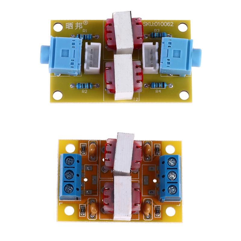 2 Styles Optional Audio Stereo Isolator Eliminate Current Sound Interference Filter Eliminator Ground Loop Suppressor Noise Isolation Moudle