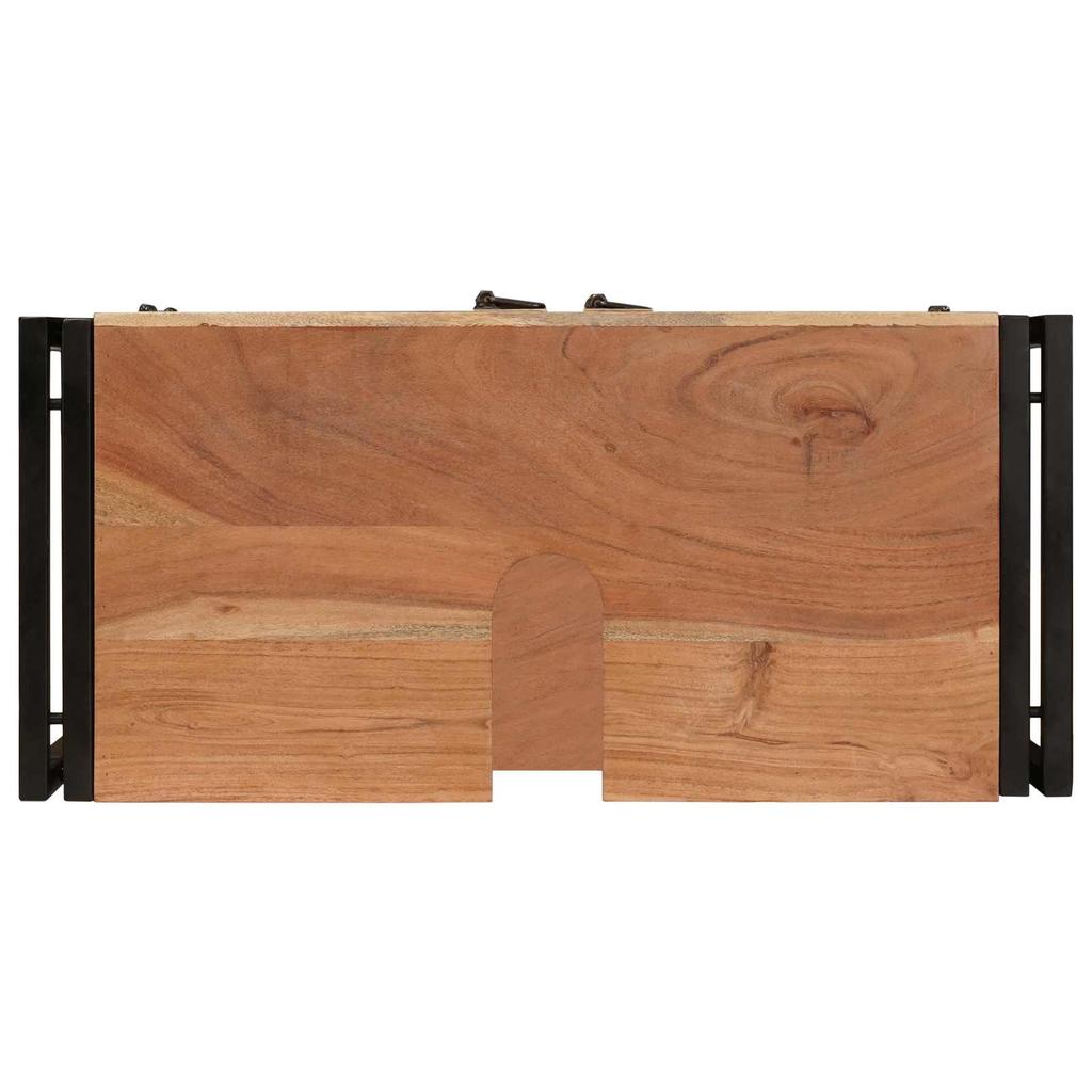 Bathroom Vanity Cabinet Brown 71 X 33 X 58 Cm Solid Acacia Wood