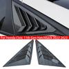 For Honda Civic 11th Gen Hatchback Car Rear Louver Window Side Shutter Cover Trim Sticker Vent Scoop ABS Carbon Fiber