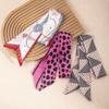 Women's Red Double-Sided Silk Scarf: Versatile Ribbon for Professional OL Wear or Headband, Perfect for Spring/Summer Korean Fashion.