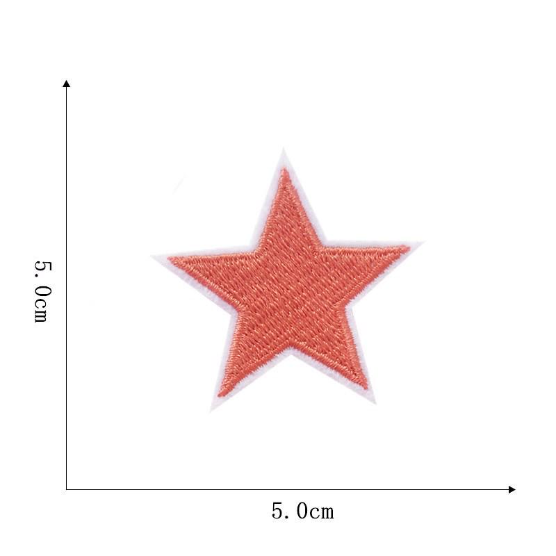 Five-Pointed Star Embroidered Cloth Patch for Clothing