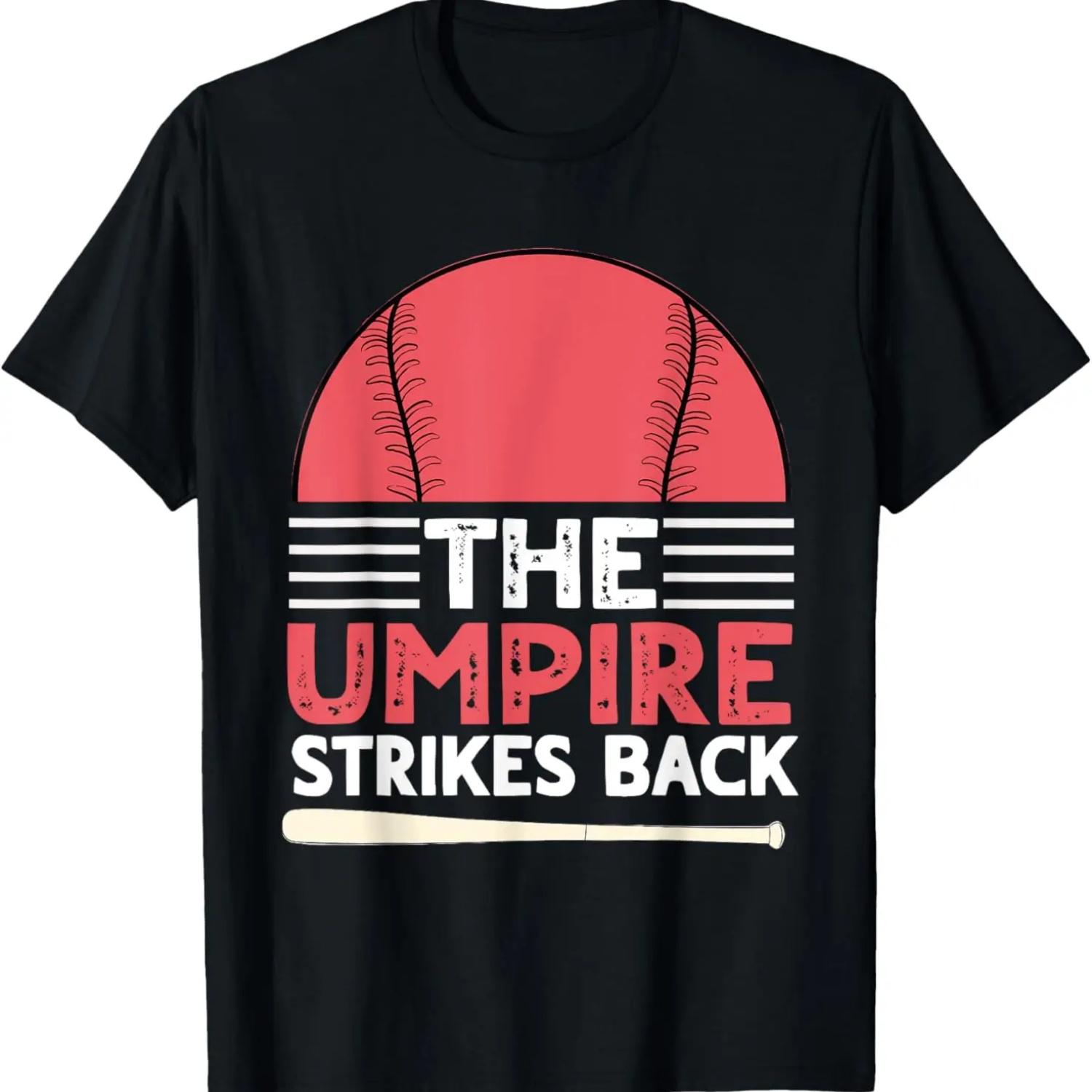 

Vintage The Umpire Strikes Back baseball sunset funny Umpire T-Shirt XXXXXL чорний