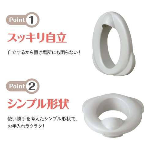 Combi Baby Label Stand Type Auxiliary Toilet Seat Gray  Around 1 Year and 6 Months