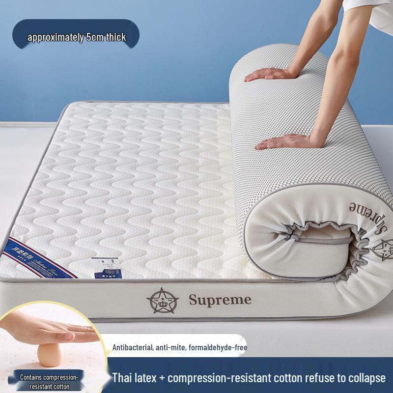 Thickened Latex Memory Foam Mattress – Soft, Foldable, Single Bed Underlay for Dorm or Home