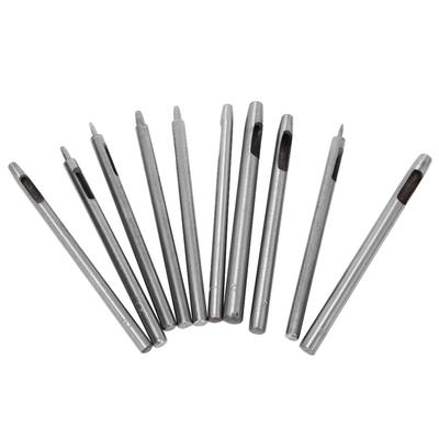 10 Stück DIY 0,55 mm Leder Rund Hohl Bohren Stanzwerkzeuge Gürtelstanzen