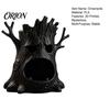Vintage Style Table Centerpiece 3D Printed Spooky Tree Candle Holder, Creepy Stump Figurine Mysterious Shadow Light for Halloween Decoration, Desktop