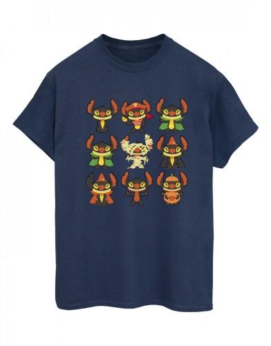 Disney Womens/Ladies Lilo & Stitch Halloween Costumes Cotton Boyfriend T-Shirt