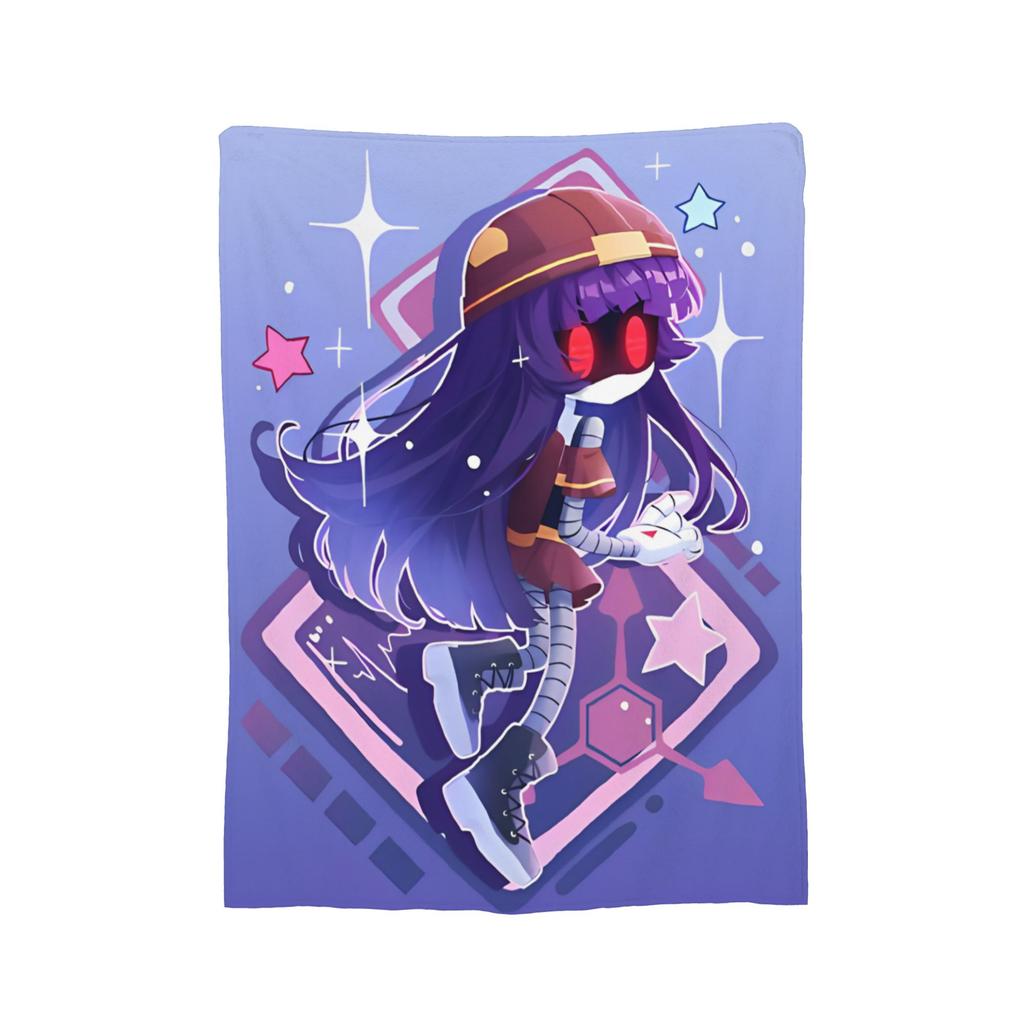 Murder Drones  Fleece Throw Blankets Uzi Doorman Aesthetic Blanket for Bed Bedroom Super Warm Bedroom Quilt,