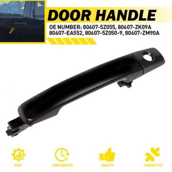 

Outside Exterior Door Handle Black Front Driver For Nissan 2005-2008 Maxima EOA
