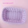 3pcs Love Heart Shape Plastic Rattan Basket Sweet Candy Gift Basket Photo Props Cute Desktop Decoration Cosmetics Fruit Basket