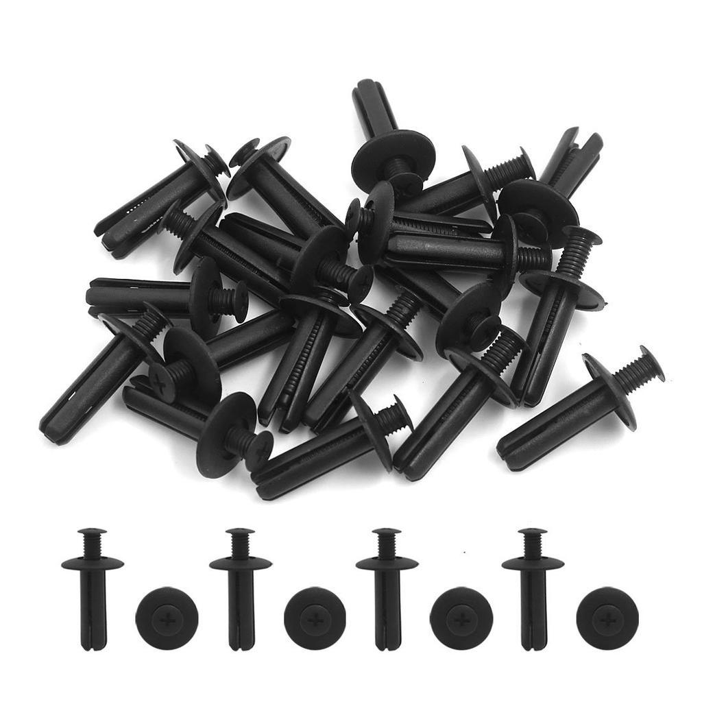 uxcell Clips, Rivets, Fasteners, Plastic Car Rivets, Retainer Clips, 0.3 Inches (8 Mm), Pack of 20