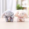 Plush Bunny Toy With Keychain For Gift And Decoration
