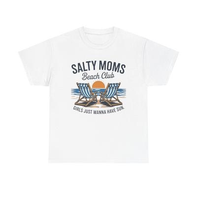 Salty Moms Beach Club Grafik T-Shirt ALLE GRÖSSEN T-Shirt Unisex Schwer Baumwolle Unisex T-Shirt