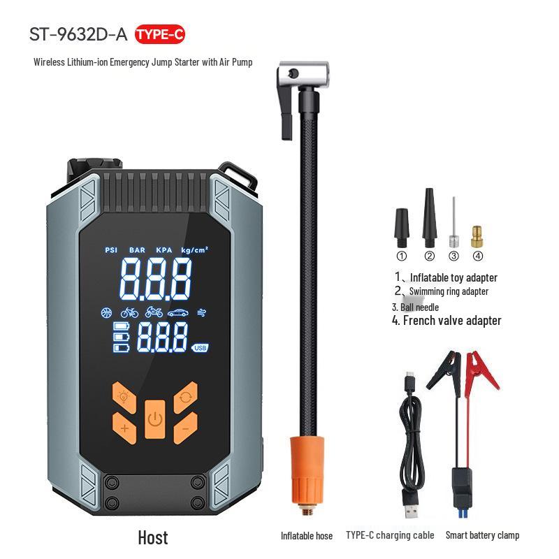 

Комбо 12В автомобильный пусковое устройство и воздушный насос: Мощный аварийный инструмент для зажигания и накачивания