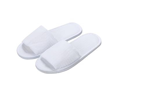 [kitamurasyokai] Disposable Slippers, 10-Pair Set (Individually Wrapped), Thick Sole, Non-Slip, Luxurious, Fluffy, Unisex, Indoor Room Shoes, Hotel Am