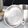 Folding Handle Lard Filter Pot 316 Stainless Steel Grease Container Mixing Bowl  Camping