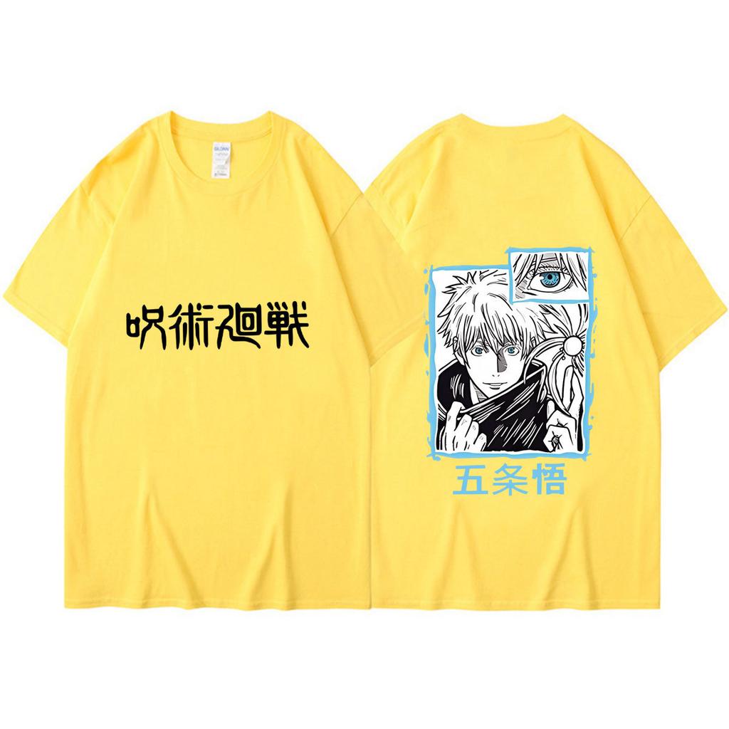 Jujutsu Kaisen Printed Loose Casual Short-sleeved Couple T-shirt Top for Men and Women