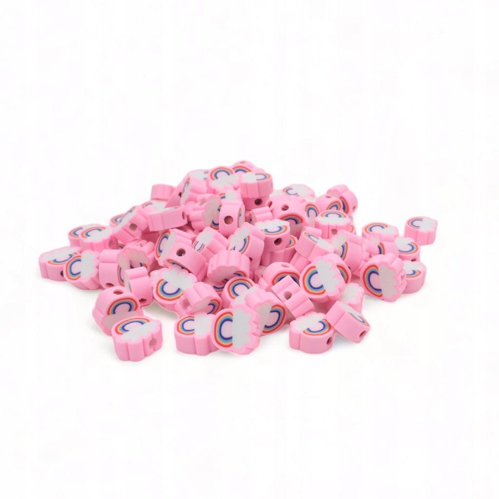 Diy Rainbow Polymer Clay Beads