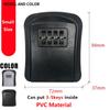 Key Keeper Combination Lock Wall Mounted Waterproof 4 Digits Passwords 5 Keys Storage Box Easy to Fix Home Or Office