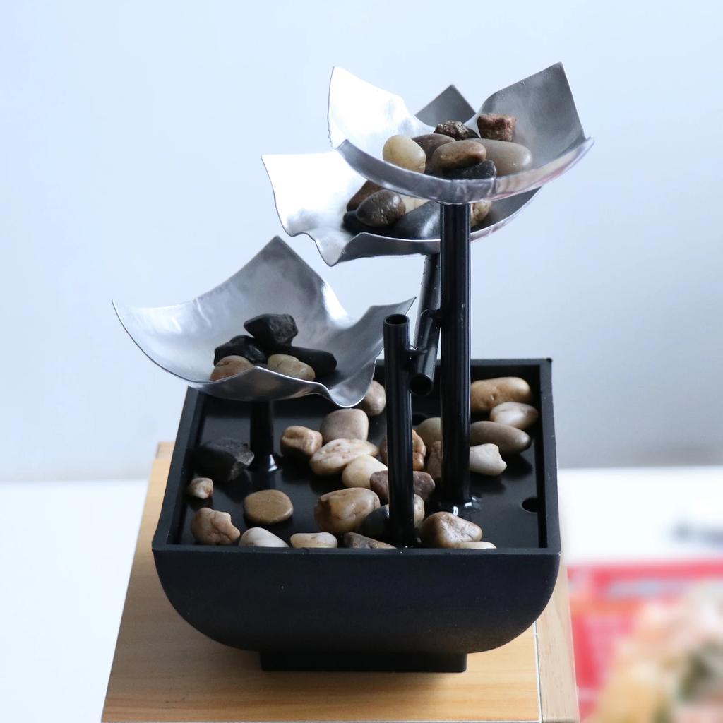 Tabletop Water Fountain Home Decors Soothing Sound Machine Automatic Pumps Natural River Indoor Decorations