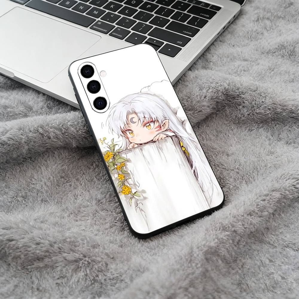 L-L-Inuyasha Phone Case For Samsung Galaxy A73,A71 A72,A70,A53,A52,A51,Soft Silicone Black Cover