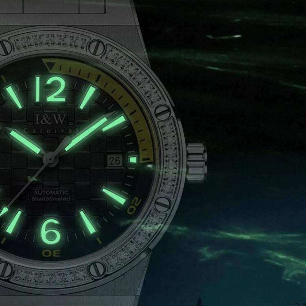IW Mechanical Watch Men with Waterproof Miyota Movement Automatic Mens Watches Top Brand Luxury Wristwatch Men