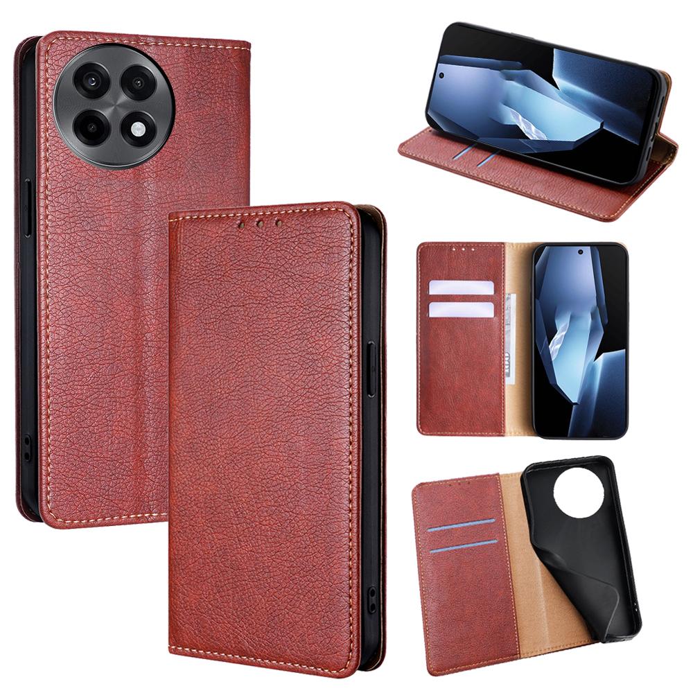 For OnePlus Ace 5 5G/5 Pro 5G Case Wallet PU Leather Magnetic Auto-Absorbed Phone Cover