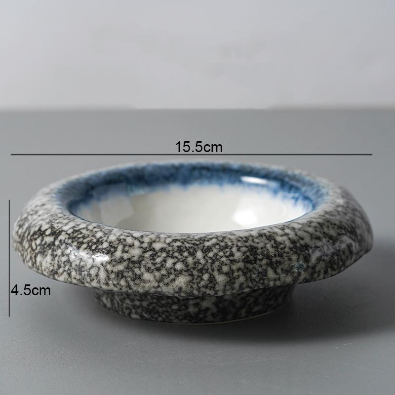Ceramics Dinner Bowl Vintage Round Tableware Soup Basin Pasta Plate Household Restaurant Snack Pastry Dessert Plate Noodle Bowls
