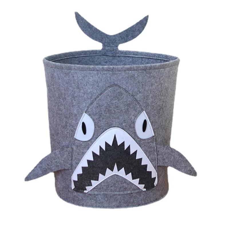 Panda Dinosaur Baby Storage Basket Felt Toy Organizer Laundry Clothes Bucket Cartoon Nursery Hamper for Kids Gift Idea