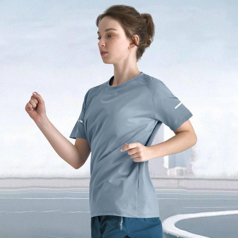 Plus Size Women's Quick-Dry Summer Running T-Shirt: Loose, Breathable Yoga & Fitness Top