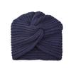 1Pc Women Headwear Cancer Chemo Beanie Hat Hair Loss Turban Solid Color Knitted Cap Head Wrap Polyester