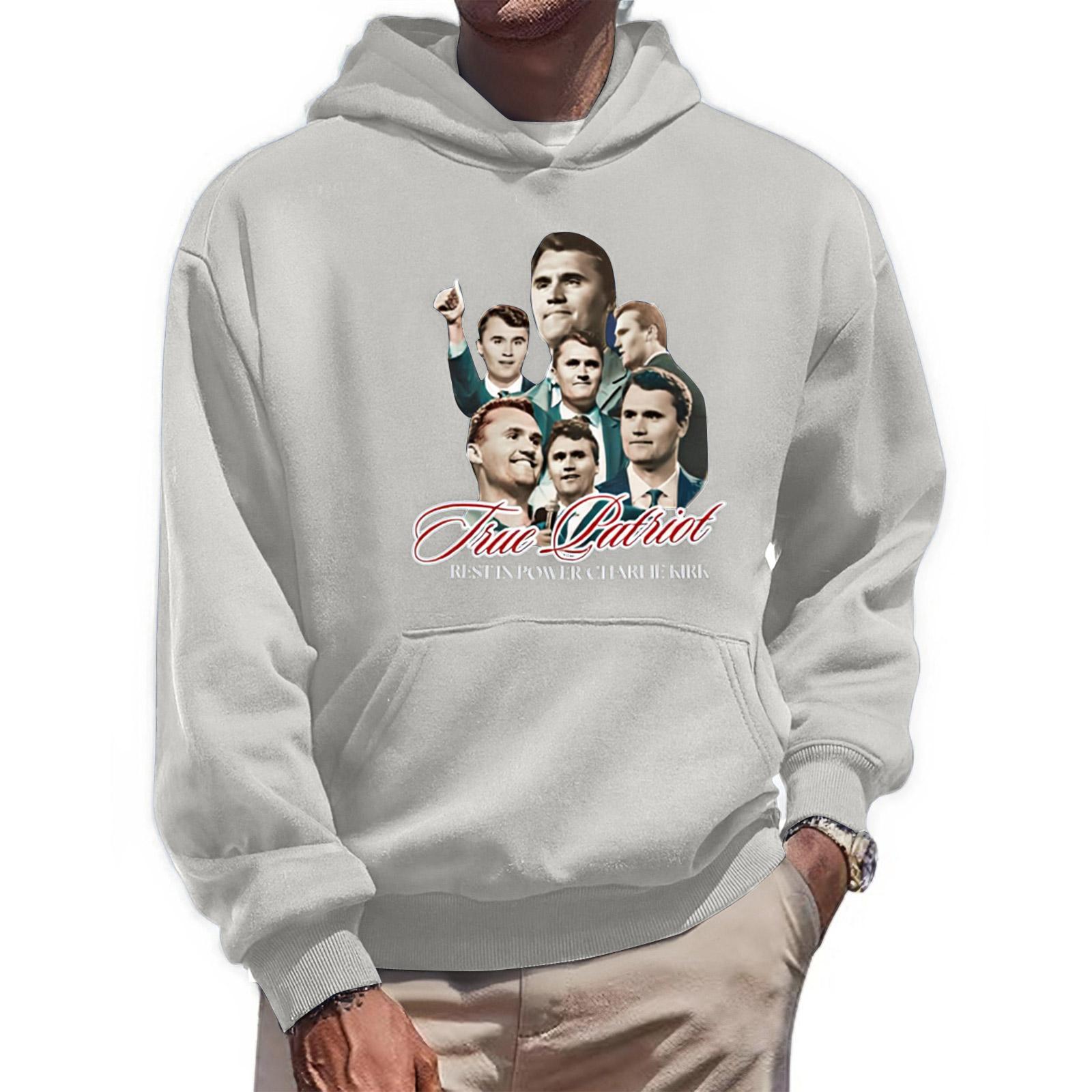 

Men s Fashionable Casual Long-sleeved Printed Hooded Sweater Top XL