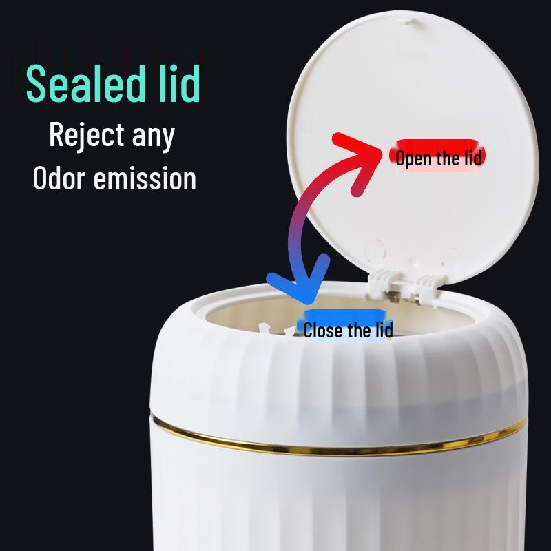 Push-Top Mini Desktop Trash Can for Home and Car