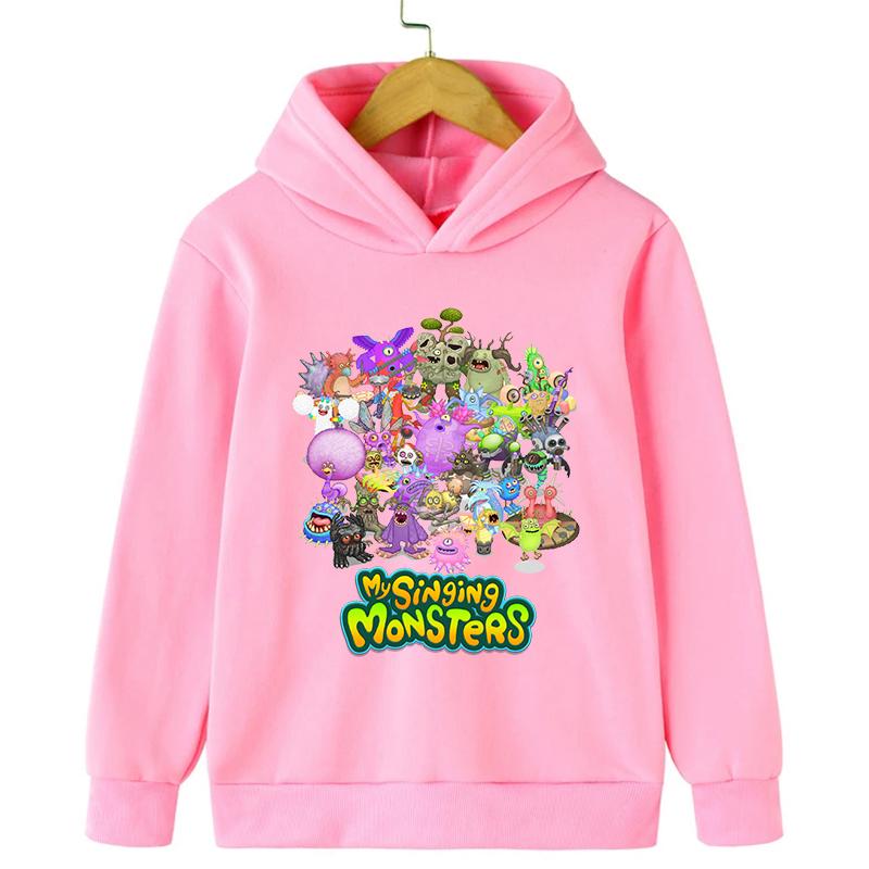 Felpa My Singing Monsters Ragazzi Ragazze Moda Casual Felpe Anime Streetwear Autunno Inverno Felpa Calda Abbigliamento Bambini