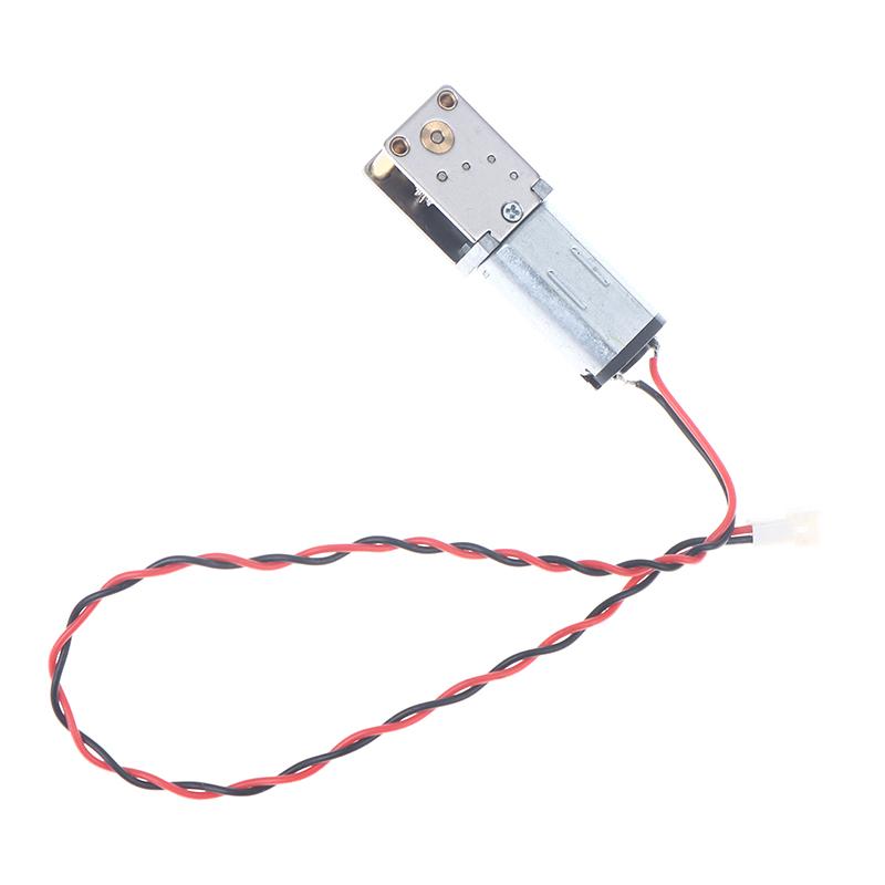 Dc 3V-6V 12Rpm Mini N30 Gear Motor Single Long Shaft Slow Speed High Torque Worm All Metal Gearbox Motor Right Angle Robot