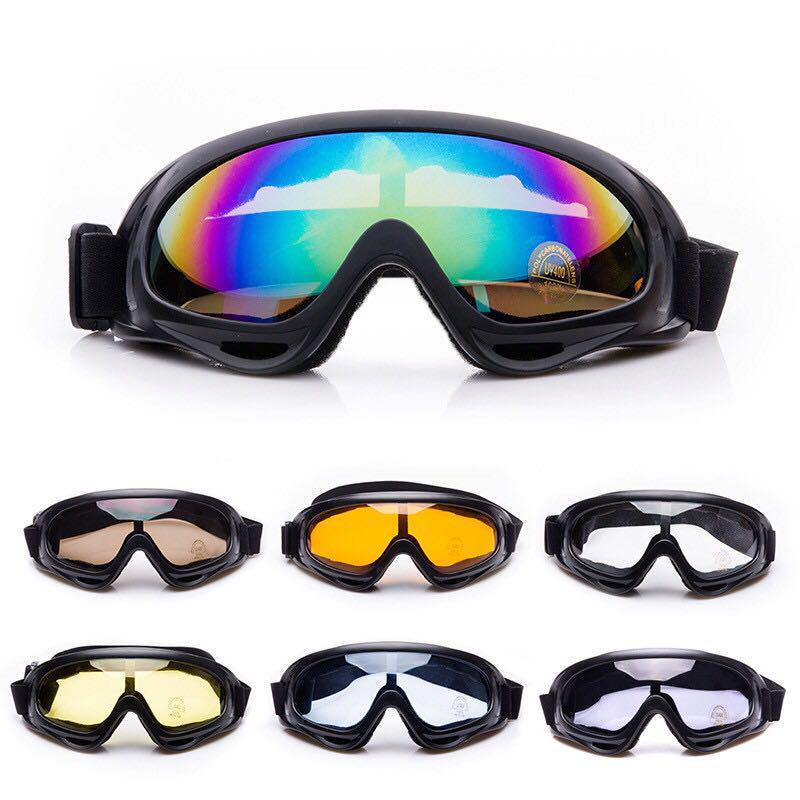 X400 Tactical Military Windproof Riding and Ski Goggles - Impact Resistant and Protective Gray-Black Lens