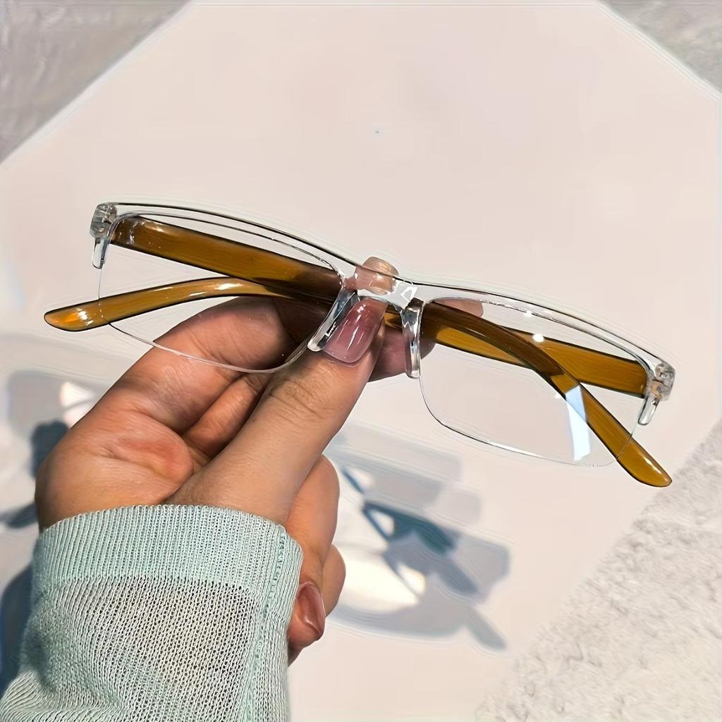 4Pairs Fashionable HD Clear PC Lenses Reading Glasses,  Classic Ultra-Light Magnifying Eyeglasses, Durable and Shockproof