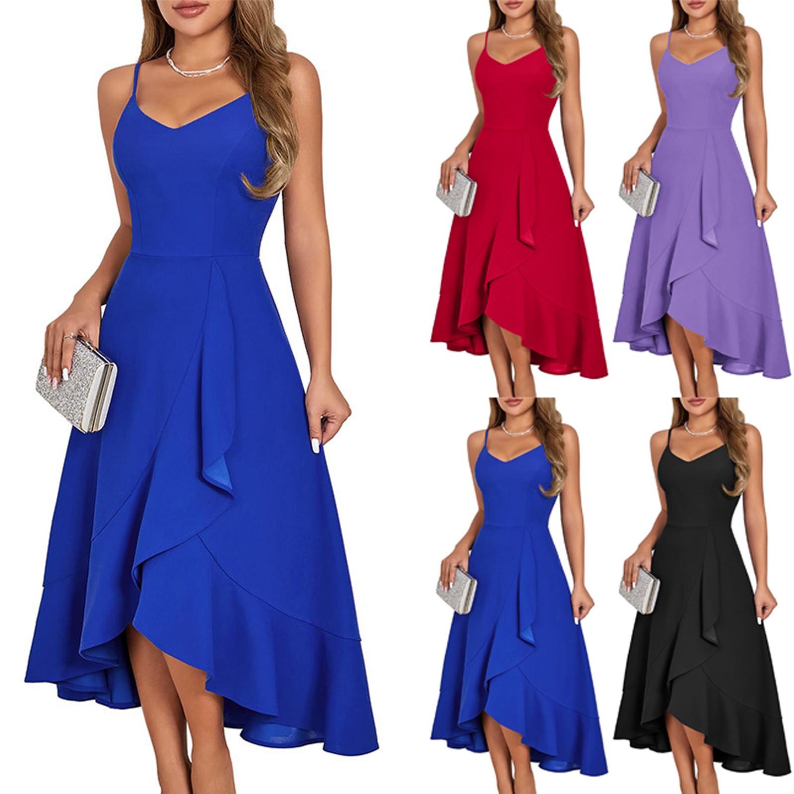 

Women s Casual Summer Dress Sleeveless Sundress Tank Dresses Beach Dress Beach Dress M чорний