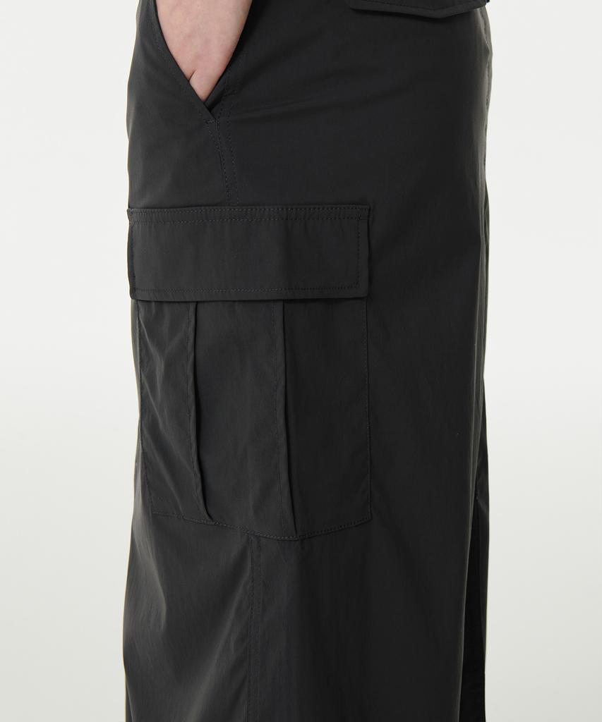 Musinsa Standard Woman Women'S Cargo Maxi Skirt [Gunmetal]
