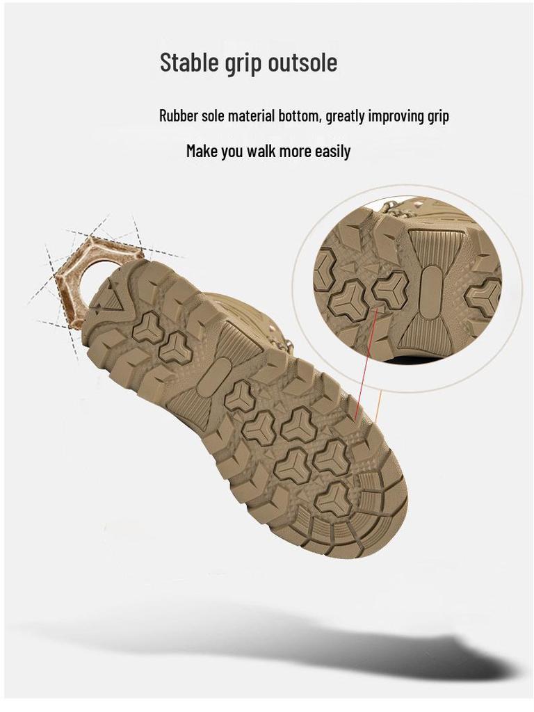Men's Plus Size Durable Combat and Hiking Boots for Special Forces