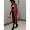 2024 Autumn And Winter New Round Neck European And American Women'S Knitted Cardigan Loose Solid Color Sweater
