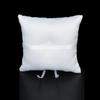 Satin Pocket Ring Pillow Double Heart Crystal Rhinestone Cushion Wedding Party Anniversary Supplies