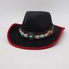 Grassland Windproof And Sunscreen Men'S Women'S Hats Are Directly Supplied With Top Hats, Versatile Ethnic Style, High-End Tibetan Holiday Jazz Hats