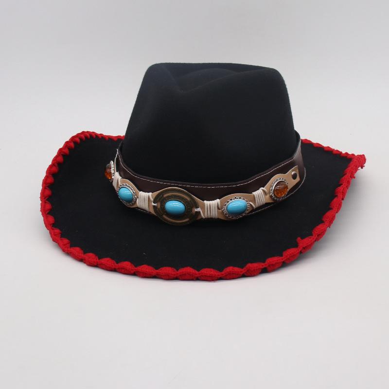 Grassland Windproof And Sunscreen Men'S Women'S Hats Are Directly Supplied With Top Hats, Versatile Ethnic Style, High-End Tibetan Holiday Jazz Hats