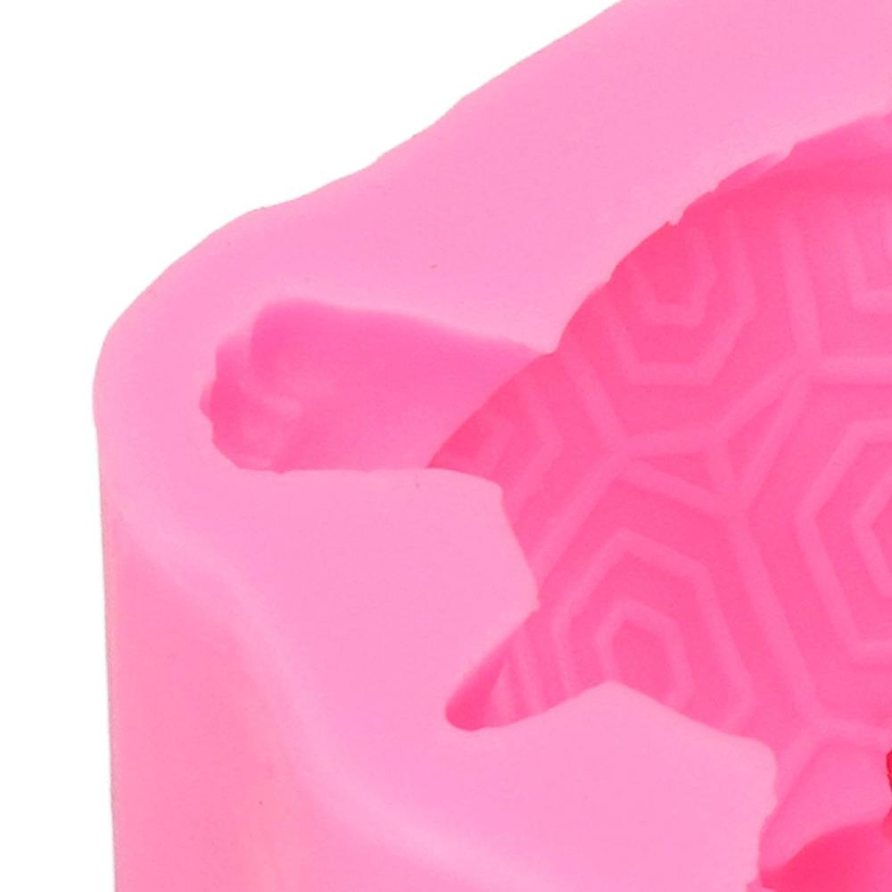 1PCS Pink Color Baking Mold Food-Grade Silicone Fondant Mold Silicone Turtle Mold  For DIY Cakes