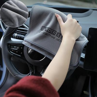 High-end Microfiber Car Washing Towel Auto Cleaning Drying Cloth Hemming Car Care Detailing Cloth Water Absorption Car Rag