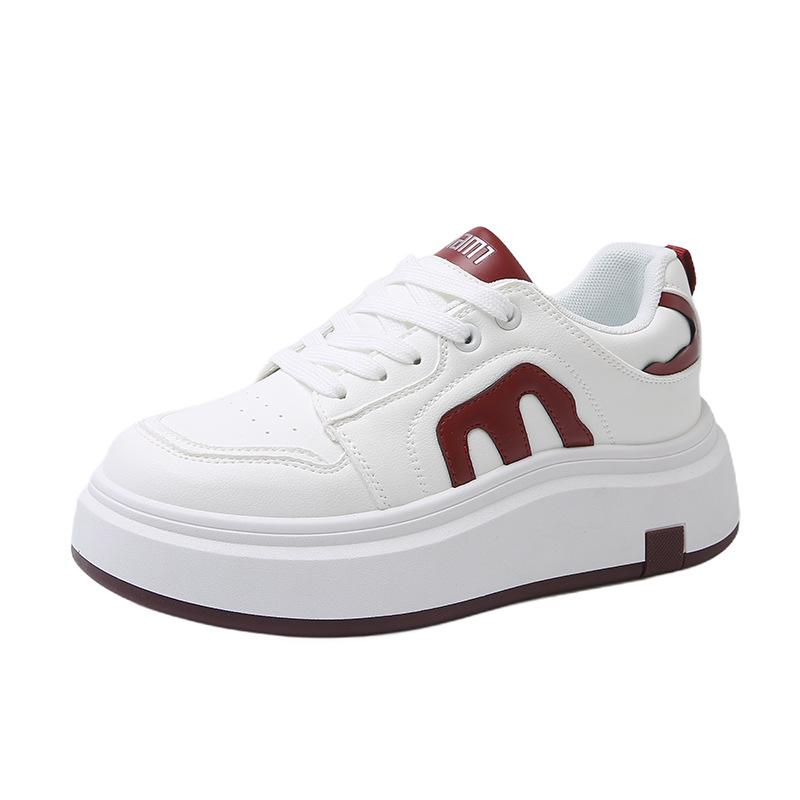 

2025 весна новые маленькие белые туфли корейская версия ins студентки платформа тренд кэжуал спортивные кеды кэжуал обувь женская 40